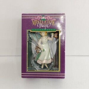 Vintage New In Box Mistletoe Magic Angel Christmas Ornament Plastic